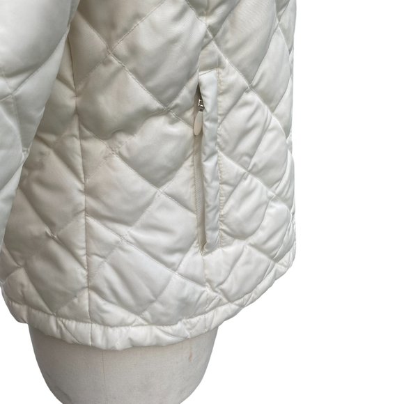 Kenneth Cole Reaction Down Puffer Jacket Ivory G-III Quilted Coastal Old Money-M - Picture 6 of 14